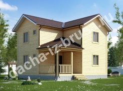 Дом из профилированного бруса 8х7,5
