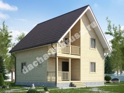 Дом из профилированного бруса 8х8