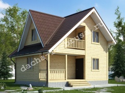Дом из профилированного бруса 6х8