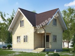 Дом из профилированного бруса 8х8