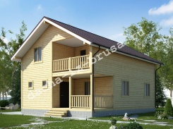 Дом из профилированного бруса 8х10