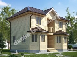 Дом из профилированного бруса 7х9