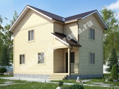 Дом из профилированного бруса 8х9